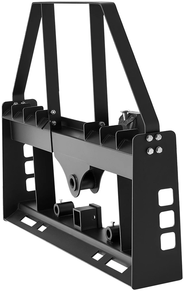 Alt view image 8 of 8 - Skid Steer Pallet Fork Frame, 4000 lbs Rated Capacity, 45-inch Pallet Fork Frame Attachments with 2-inch Hitch Receiver & Spear Sleeves, Fit for Quick Attach Tractor Loaders, Frame Only