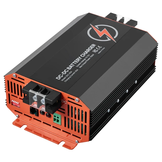 Alt view image 8 of 8 - 12V 60A DC to DC Battery Charger, 750W, On-Board Battery Charger for Lead-Acid, Lithium, AGM, GEL, and Flooded Batteries, Smart Multi-Stage Charging, for RVs, Commercial Vehicles, Boats, Yachts