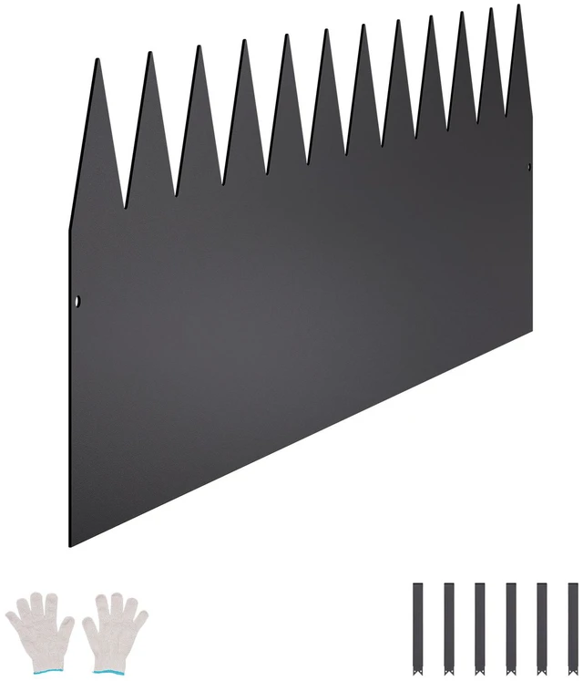 Alt view image 8 of 8 - Steel Landscape Edging, 4 Packs 40 x 12 in Rust-Resistant Metal Landscape Edging, Bendable Garden Edging Border, Heavy Duty Lawn Edging, Easy-to-Install, Flower Bed Yard Pathway Divider Black