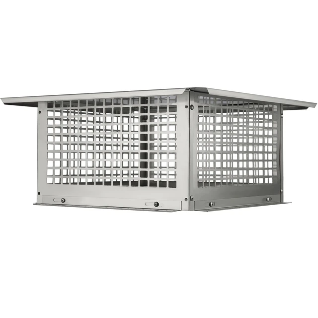 Alt view image 15 of 15 - Chimney Cap, 17 x 17 inch, 304 Stainless Steel Fireplace Chimney Cover, Not Easily Toppled & Practical Accessories & Easy Installation, Fits Mesh Flue Covers Outside Clay Flue Shingles, Silver