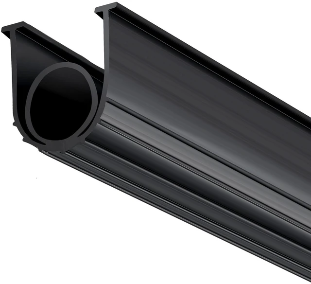 Alt view image 9 of 9 - Garage Door Seals Bottom Rubber, U Shape +O Ring Garage Door Weather Stripping, Universal Weatherproof Threshold Buffering Sealing Rubber , 5/16 inch T-ends and 3 3/4 inch Width (16 Ft, Black)