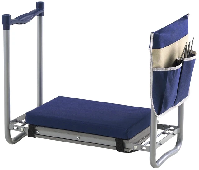 Alt view image 8 of 8 - Garden Kneeler and Seat, 11 in Wide Thick Kneeling Pad, Heavy Duty Garden Kneeling Stool, Folding Garden Seat with 1 Tool Bag, Relieve Knee & Back Pain, Non-Slip Garden Bench for Grandparents
