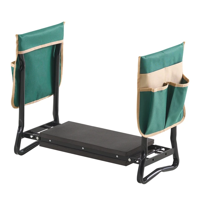 Alt view image 8 of 8 - Garden Kneeler and Seat, 8 in Wide Kneeling Pad, Heavy Duty Garden Kneeling Stool, Folding Garden Seat with 2 Tool Bags, Relieve Knee & Back Pain, Portable Garden Bench for Women Grandparents