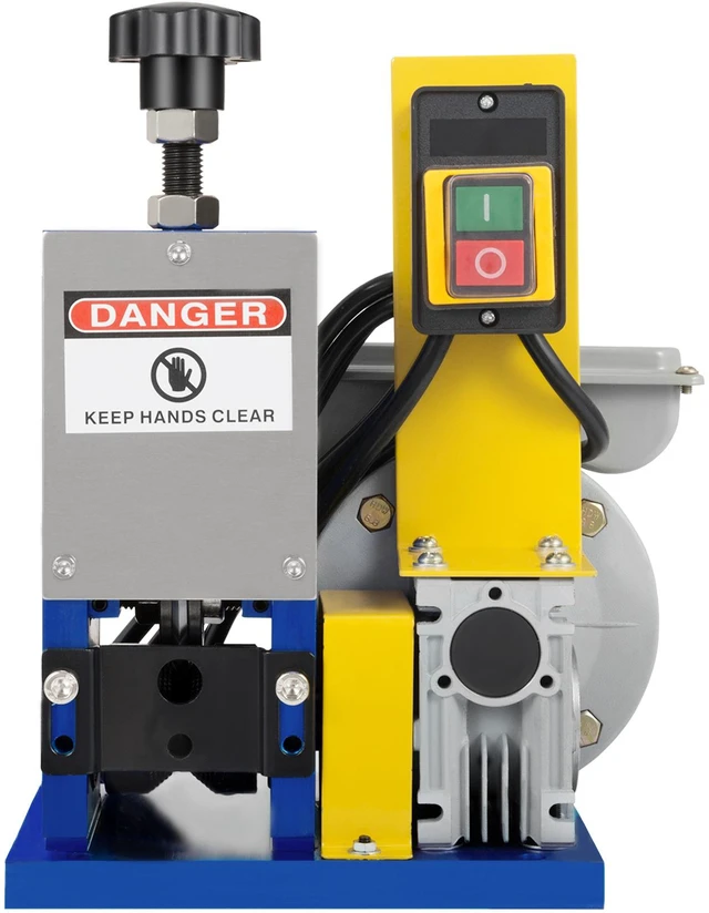 Alt view image 8 of 8 - Automatic Electric Wire Stripping Machine 0.05\"-0.98\",Portable Dark Blue Wire Stripper, Wire Stripping Machine Tool for Scrap Copper Recycling (Dark Blue)