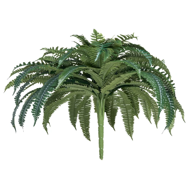 Alt view image 15 of 15 - Artificial Ferns, Natural Spread Diameter 43-47 Inch, Large Hanging Artificial Boston Ferns, Fake Plant Wall Decor with 88 Branches, Faux Fern for Home Office and Outdoor (Flowerpot Unincluded)