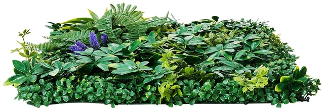 Alt view image 8 of 8 - Artificial Grass Wall Panels, 8 PCS 20 x 20 inch, 3D Combination Greenery Boxwood Panel for Indoor Outdoor Green Decor & Ivy Fence Covering, Privacy Backdrop Wall Hedge Screen for Garden