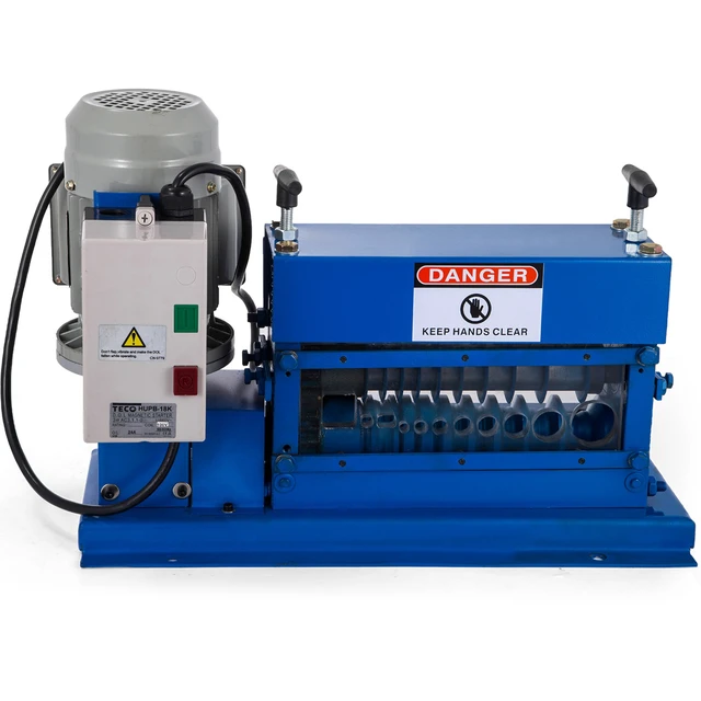 Alt view image 8 of 8 - Portable Wire Stripper, 18 AWG to 1" OD, 11 Channels, 10 Blades, Electric Machine for Efficient Copper Recycling, Speeds Up to 75ft/min