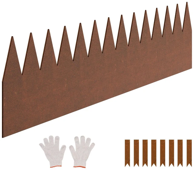 Alt view image 8 of 8 - Steel Landscape Edging, 6 Packs 40 x 6 in Weather-Resistant & Pre-Rust Metal Landscape Edging, Bendable Garden Edging Border, Heavy Duty Lawn Edging, Flower Bed Yard Pathway Divider