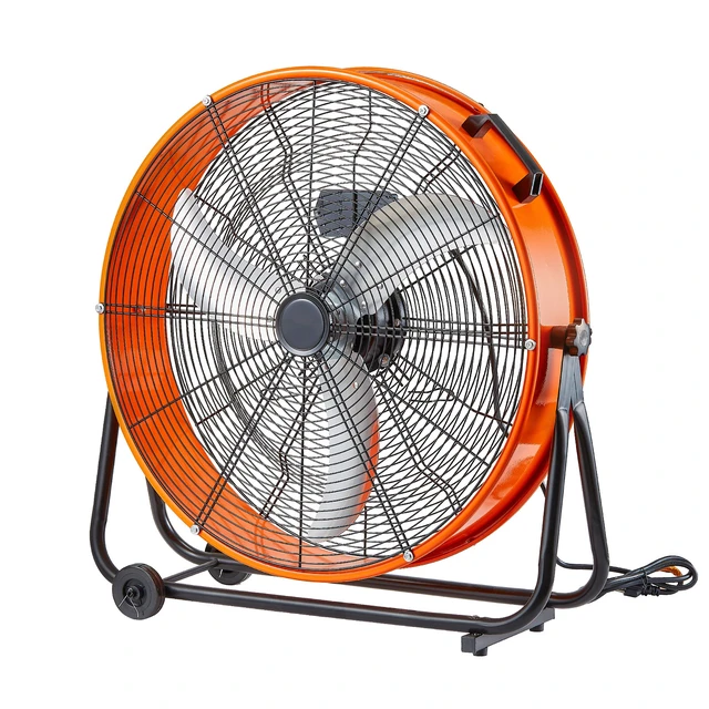 Alt view image 8 of 8 - Drum Fan, 24 Inch High Velocity Industrial Shop Fan, Heavy Duty Commercial Use 3-Speed 8600CFM, 360°Adjustable Tilting Industrial Floor Fan for Warehouse,Workshop,Factory, Basement