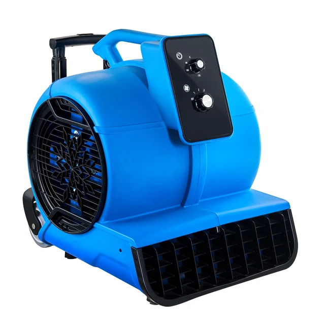 Alt view image 15 of 15 - Floor Blower, 1560 RPM 4000 CFM, Air Mover for Drying and Cooling, Portable Carpet Dryer Fan with 3 Blowing Angles, Timer, 3-Speeds Adjustment, for Janitorial, Home, Commercial Use