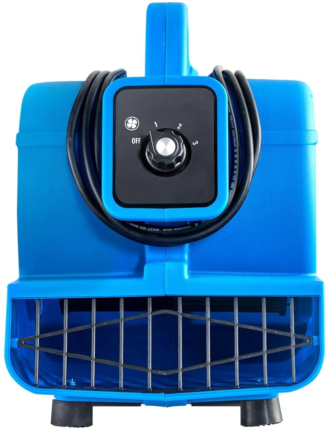 Alt view image 9 of 9 - Floor Blower, 1360 RPM 600 CFM, Air Mover for Drying and Cooling, Portable Carpet Dryer Fan with 4 Blowing Angles,3-Speeds Adjustment, for Janitorial, Home, Plumbing, Commercial Use
