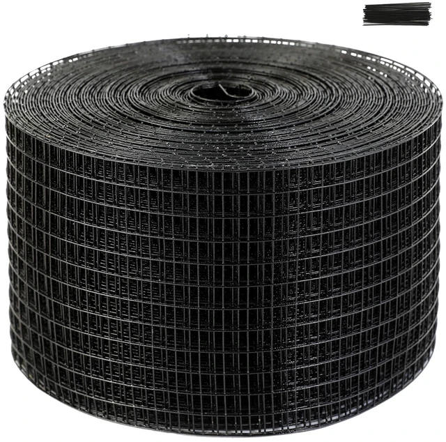 Alt view image 9 of 9 - 8 inch x 100ft Solar Panel Bird Guard, Critter Guard Roll Kit with Rust-proof PVC Coating, Solar Panel Guard with 50pcs Tire Wires, 1/2 inch Wire Roll Mesh