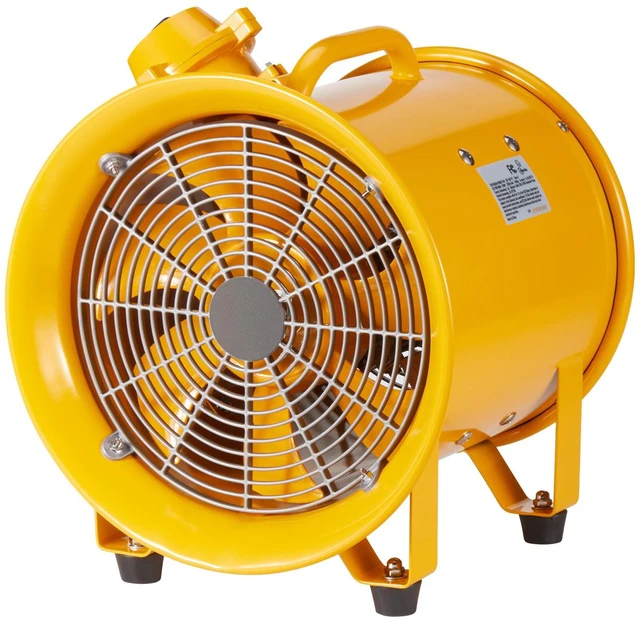 Alt view image 11 of 11 - Portable Ventilator, 10" Heavy Duty Cylinder Fan, 350W Strong Shop Exhaust Fan 1942CFM, 9.8ft Power Cord (No charging head), Industrial Utility Blower for Sucking Dust, Smoke Home/Workplace
