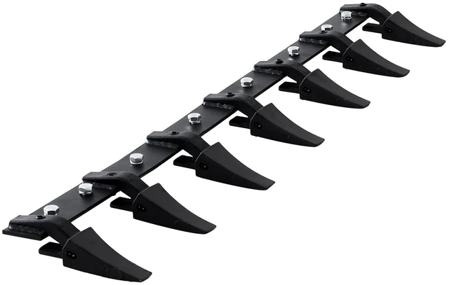 Alt view image 15 of 15 - Bucket Tooth Bar, 60'', Heavy Duty Tractor Bucket 7 Teeth Bar for Loader Tractor Skidsteer, 4560 lbs Load-Bearing Capacity Bolt On Design, for Efficient Soil Excavation and Bucket Protection