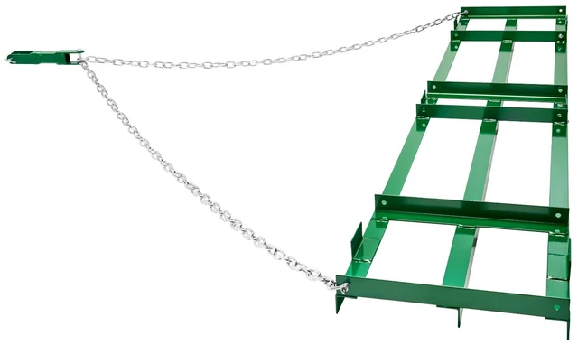 Alt view image 8 of 8 - Drag Harrow, 8 ft Heavy Duty Tow Behind Drag Harrow with Adjustable Bars & 72 in Chain, Driveway Grader Landscape Rake for ATV, UTV, Tractor, Mower Tow Behind Yard Lawn Leveling Tool