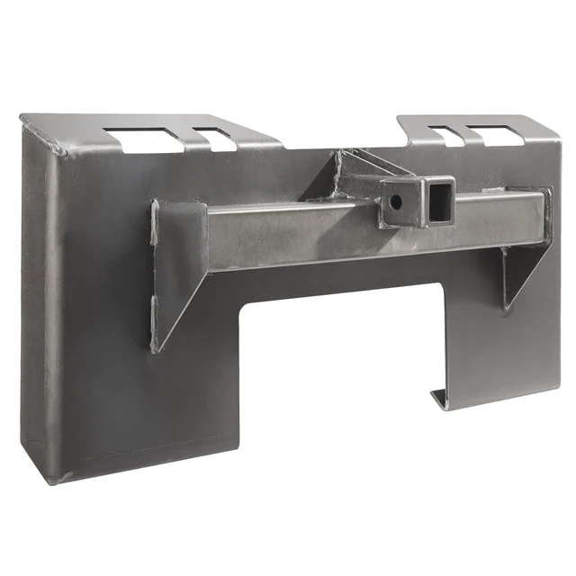 Alt view image 8 of 8 - Skid Steer Attachment Plate, 1/4" Thick Skid Steer Mount Plate with 2.28" Hitch Receiver, Quick Attachment Loader Plates, Compatible with Deere, Kubota, Bobcat, Mahindra Steer, Tractor