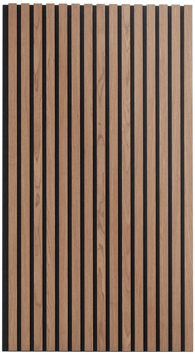 Alt view image 9 of 9 - Wood Slat Acoustic Panels, 23.6 x 47.2 inch, MDF Accent Wooden Wall Panels for Modern Interior Wall, Faux Wood Wall Board Panels for Stylish Decor and Noise Reduction, Walnut