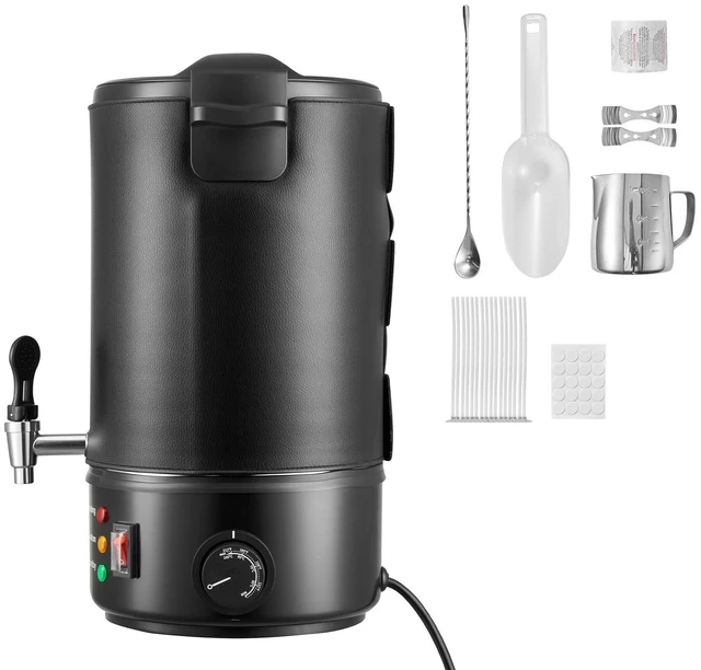 Alt view image 8 of 8 - VEVOR Wax Melter for Candle Making, 8.5 Qts, Fast and Even Heating, with Easy Pour Spout and Temperature Control, Grooved Base for Non-Stick and Smooth Flow, Wax Melting Pot for Making Candles Soaps