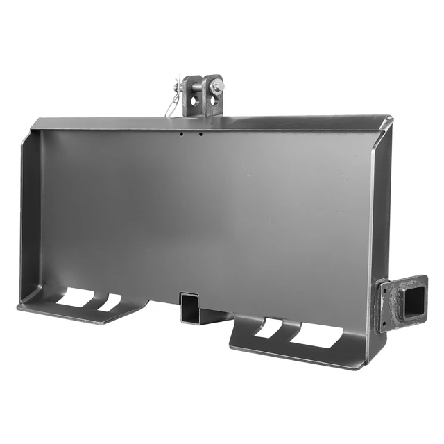 Alt view image 8 of 8 - Universal 3-point Skid Steer Plate, 3/8" Skid Steer Attachment Plate, Skid Steer Mount Plate Steel Adapter Loader, Compatible with Deere, Kubota, Bobcat, Mahindra Skid Steers, Tractors