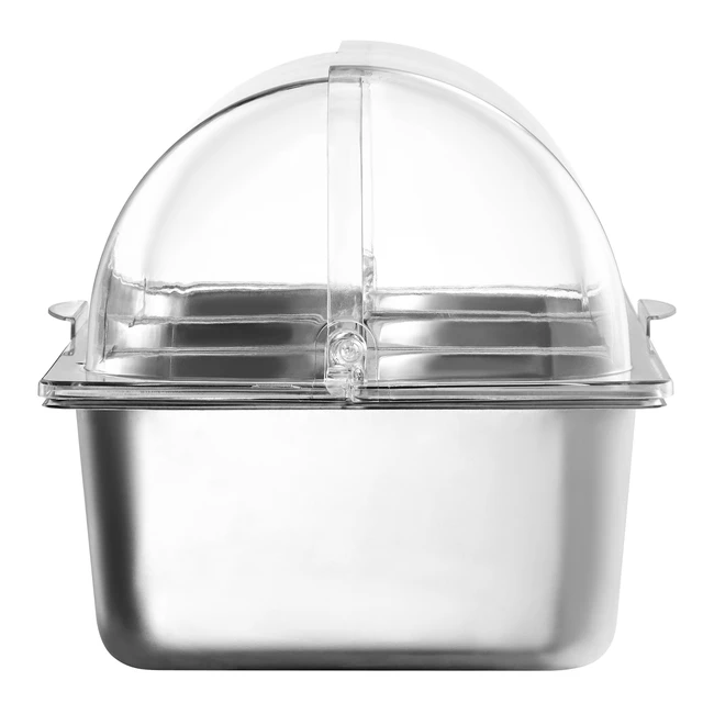 Alt view image 11 of 11 - VEVOR Countertop Food Serving Display Container 5 Pan Condiment Dispenser with Lid