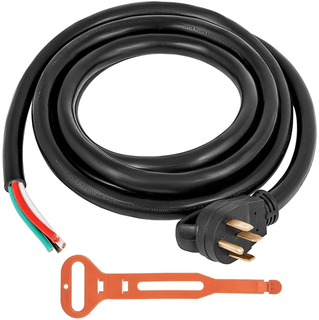 Alt view image 8 of 8 - 50' 50A RV Camp Power Cord Generator Cord 6/3 + 8/1 AWG NEMA 14-50P to Bare Wire