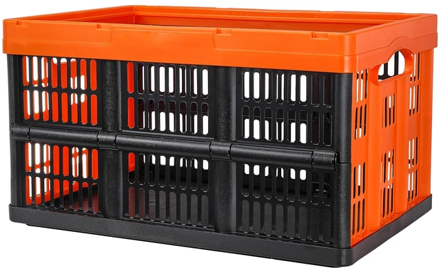Alt view image 10 of 10 - VEVOR Plastic Collapsible Storage Basket, 45L 3 Packs, Folding Stackable Storage Containers/Bins with Handles, Large Heavy Duty Containers for Clothes, Toys, Books, Snack, Shoes and Grocery Organizing