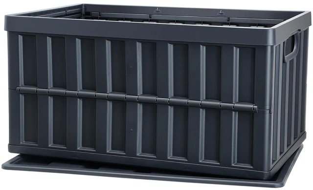 Alt view image 15 of 15 - VEVOR Collapsible Storage Bins with Lids, 65L 3 Packs, Folding Plastic Stackable Utility Crates with Handles, Large Heavy Duty Containers for Clothes, Toys, Books, Snack, Shoes, and Grocery Organizing