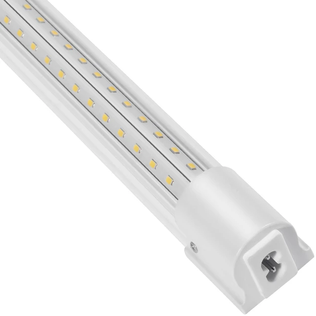 Alt view image 8 of 8 - 10 Pack LED Shop Light, 4 FT, 40W Linkable Shop Light Fixture, 6500 LM Ceiling Lights 59 in Power Cords with ON/OFF Switch 48 in Connector Cables, for Garage Warehouse Home Workkshop and Office