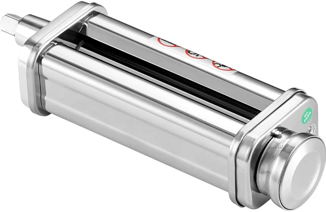 Alt view image 8 of 8 - Pasta Attachment for KitchenAid Stand Mixer, Stainless Steel Pasta Sheet Roller Attachment, Pasta Maker Machine Accessory with 8 Adjustable Thickness Knob, KitchenAid Pasta Attachment by VEVOR