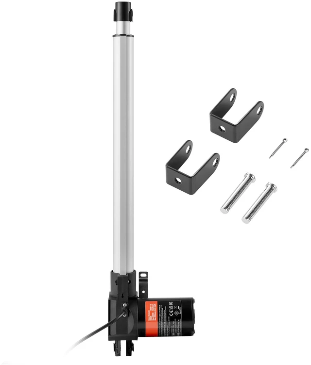 Alt view image 15 of 15 - Linear Actuator 12V, 16 Inch Heavy Duty 1320lbs/6000N Linear Actuator, 0.19"/s Linear Motion Actuator with Mounting Bracket & IP44 Protection for Electric Door Industrial Machinery Vessels Cargo