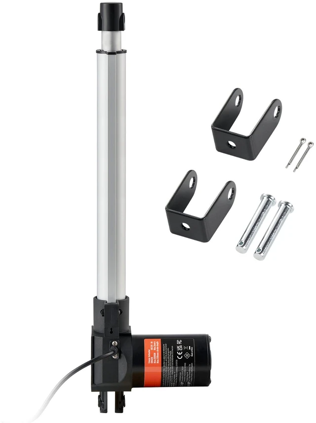 Alt view image 15 of 15 - Linear Actuator 12V, 12 Inch Heavy Duty 1320lbs/6000N Linear Actuator, 0.19"/s Linear Motion Actuator with Mounting Bracket & IP44 Protection for Electric Door Industrial Machinery Vessels Cargo