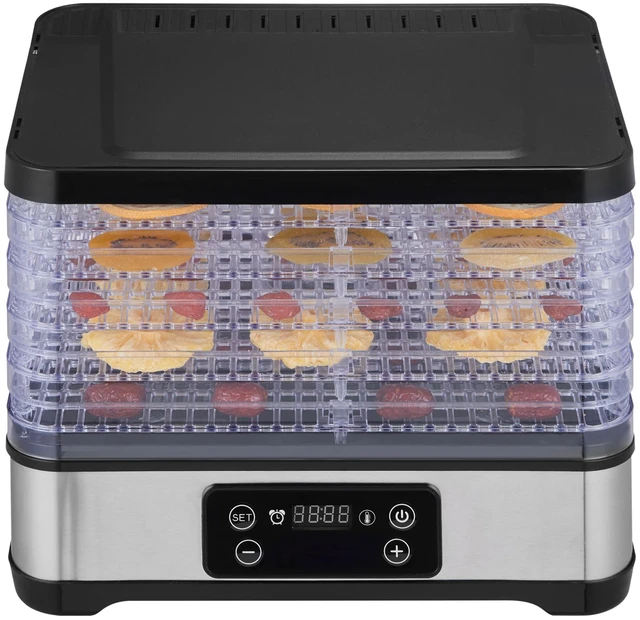 Alt view image 9 of 9 - Food Dehydrator Machine, 5-Tray Fruit Dehydrator, 300W Electric Food Dryer w/ Digital Adjustable Timer & Temperature for Jerky, Herb, Meat, Beef, Fruit, Dog Treats and Vegetables, ETL Listed
