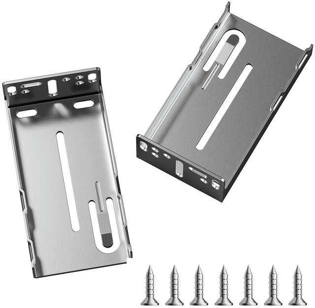 Alt view image 8 of 8 - Drawer Slides Brackets, 10 Pairs Drawer Rails for 100 LBS Side Mount Ball Bearing Rail, Heavy Duty Cabinet Drawer Bracket for Dresser Drawer Track Runners, Kitchen Replacement Part for DIY
