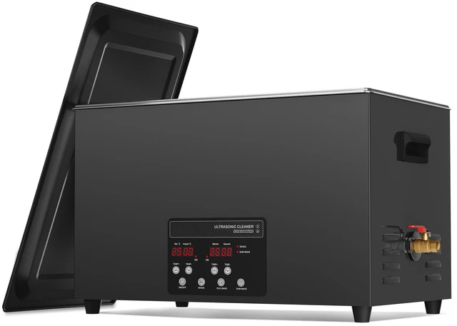 Alt view image 8 of 8 - 30L Ultrasonic Cleaner, 600W Digital Ultrasonic Cleaning Machine with Upgraded Degassing and Gentle Mode, 40kHz Industrial Ultrasound Cleaner with Timer and Heater for Retainer Jewelry Tools
