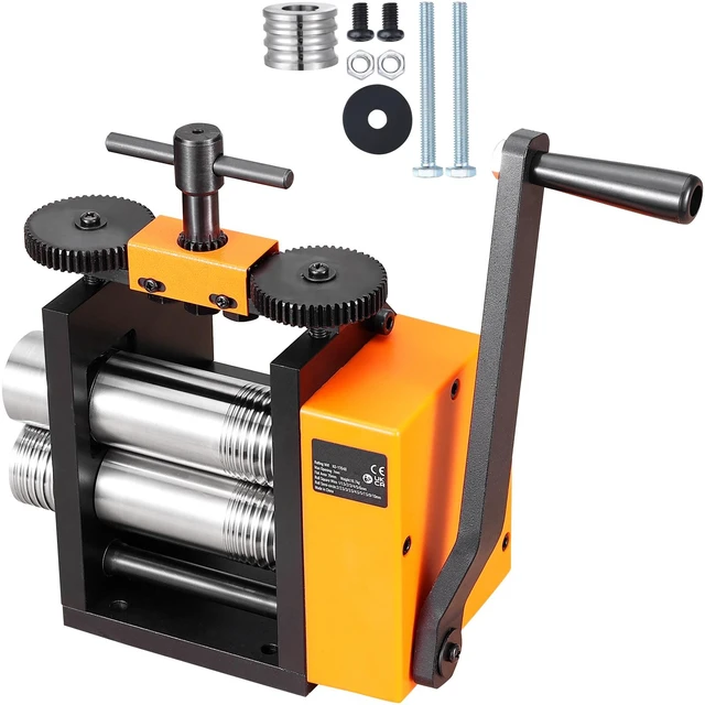 Alt view image 8 of 8 - Rolling Mill, 2.95"/75 mm Jewelry Rolling Mill Machine, 1: 2 Gear Ratio, 3-in-1 Multi-function Rolling Mill, 0.03-6.5mm Press Thickness for Metal Jewelry Making Sheet Square Wire Semicircle
