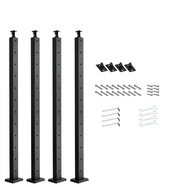 Alt view image 8 of 8 - VEVOR Cable Railing Post 42x1x2 In Horizontal-Hole Railing Post 4JZLGZXHS106REP67001V0