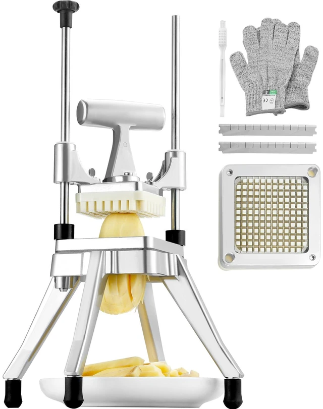 Alt view image 16 of 16 - Commercial Vegetable Fruit Chopper 1/4" Blade Heavy Duty Professional Food Dicer Kattex French Fry Cutter Onion Slicer Stainless Steel for Tomato Peppers Potato Mushroom