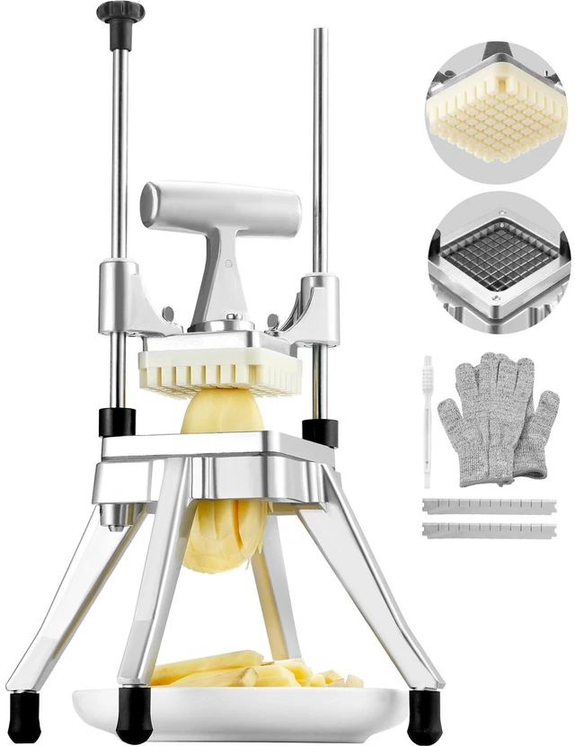 Alt view image 8 of 8 - Commercial Vegetable Fruit Chopper 3/8 Blade Heavy Duty Professional Food Dicer Kattex French Fry Cutter Onion Slicer Stainless Steel for Tomato Peppers Potato Mushroom, Sliver
