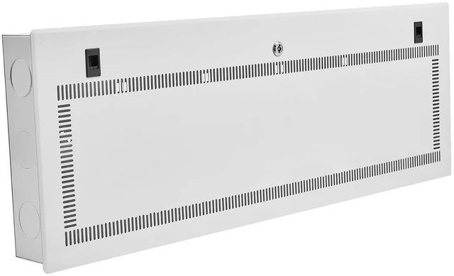 Alt view image 8 of 8 - Media Enclosure, 42-Inch, Structured Media Center with Vented Hinged Door, Cable Management Box, Structured Wiring Multi-Media Cabinet, Recessed Electrical Media Box, for Network Distribution