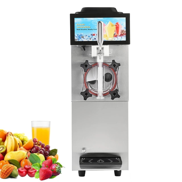 Alt view image 8 of 8 - Commercial Slushy Machine, 12L / 3.17 Gal Single Tank, Cool and Freeze Modes, Stainless Steel Margarita Smoothie Frozen Drink Maker, Slushie Machine for Party Cafes Restaurants Bars Home