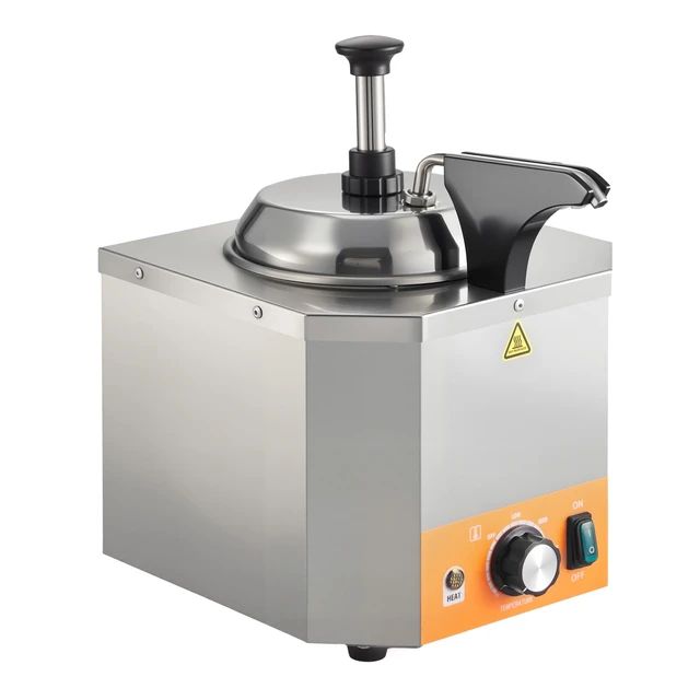 Alt view image 8 of 8 - 2.4L Electric Cheese Dispenser with Pump Commercial Hot Fudge Warmer 86-230
