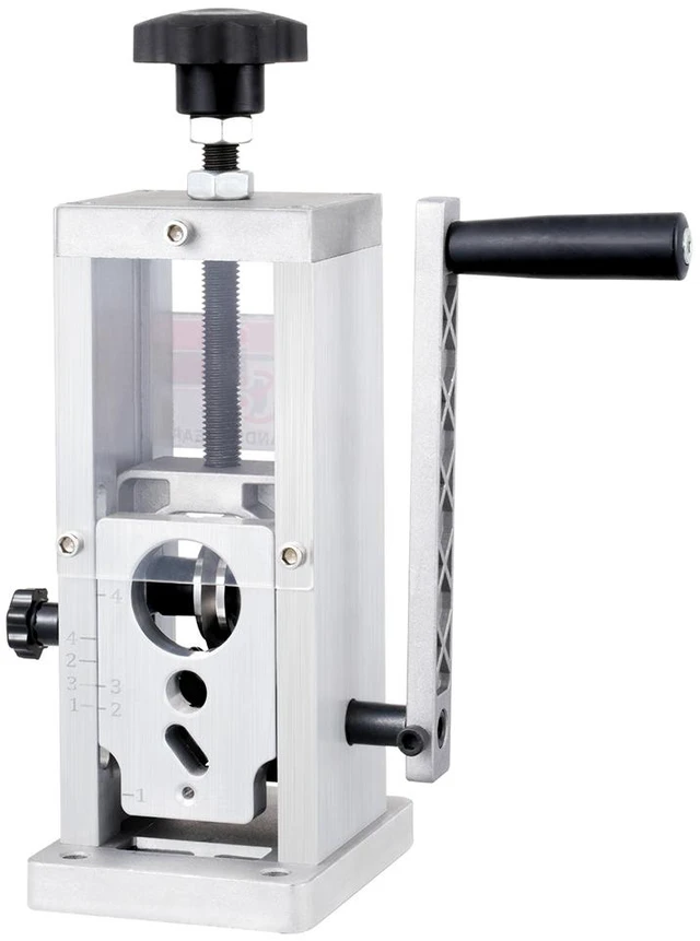 Alt view image 8 of 8 - Hand-Operated Wire Stripper, 0.06''-1.5'' Cable Removal Tool, Drill Attachment Option, Clear Depth Gauge, Lightweight Aluminum Build for Efficient Copper Scrap Processing