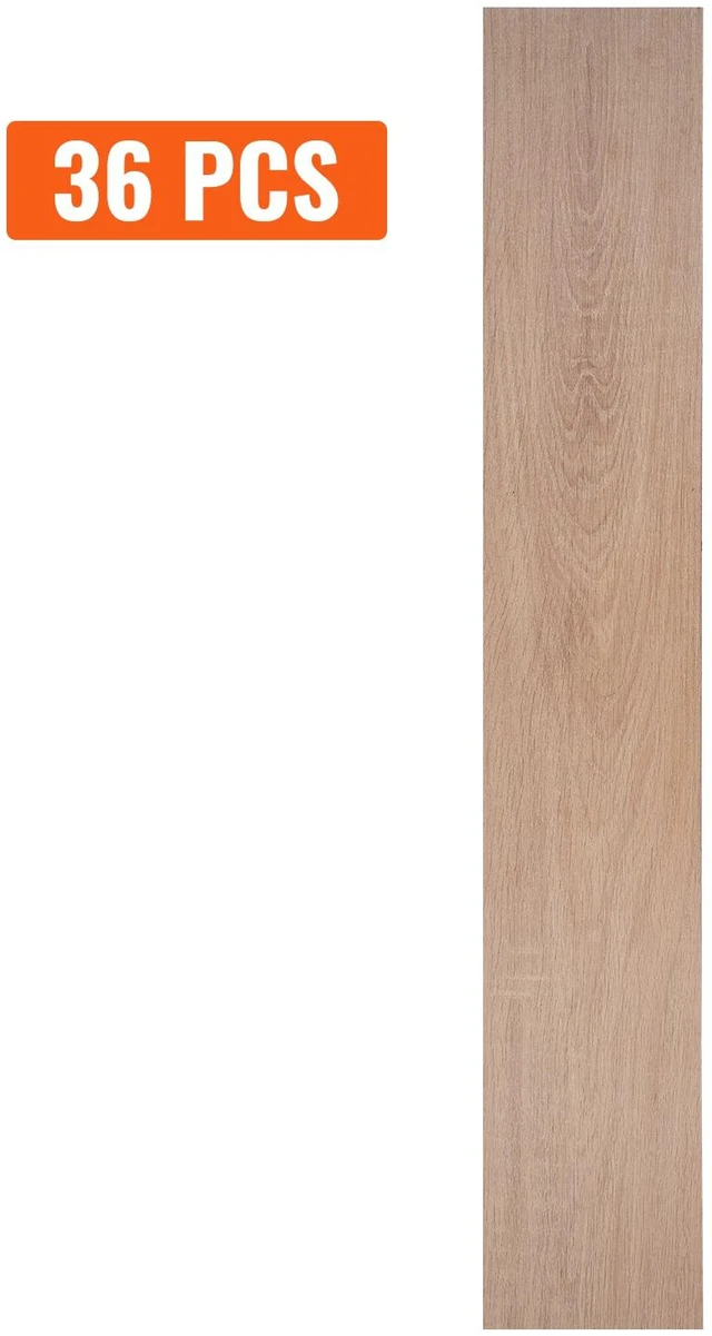 Alt view image 15 of 15 - Self Adhesive Vinyl Floor Tiles 36 x 6 inch, 36 Tiles 2.5mm Thick Peel & Stick, Natural Wood Grain DIY Flooring for Kitchen, Dining Room, Bedrooms & Bathrooms, Easy for Home Decor