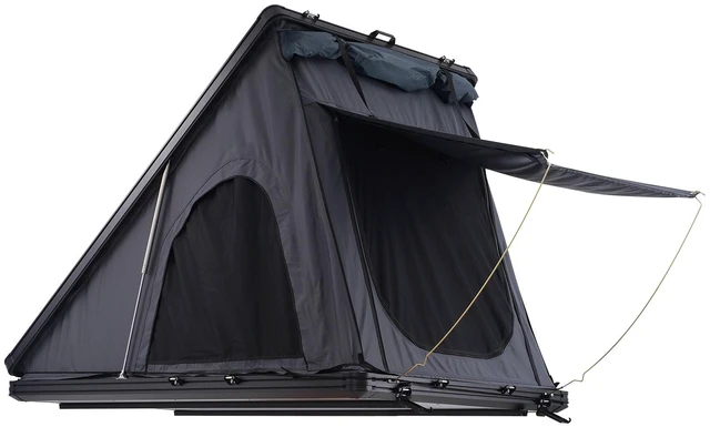 Alt view image 8 of 8 - Rooftop Tent Hard Shell, Naturnest Rooftop Tent Hardshell for 2-3 Person, Hard Shell Roof Top Tent with Telescopic Ladder Thick Mattress, Waterproof Windproof for Jeep SUV Van Pickup Truck