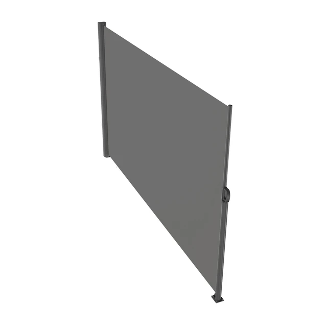 Alt view image 8 of 8 - Retractable Side Awning, 71''x 118'' Aluminum Outdoor Privacy Screen, 280g Polyester Water-proof Retractable Patio Screen, UV 30+ Room Divider Wind Screen for Patio, Backyard, Balcony, Gray