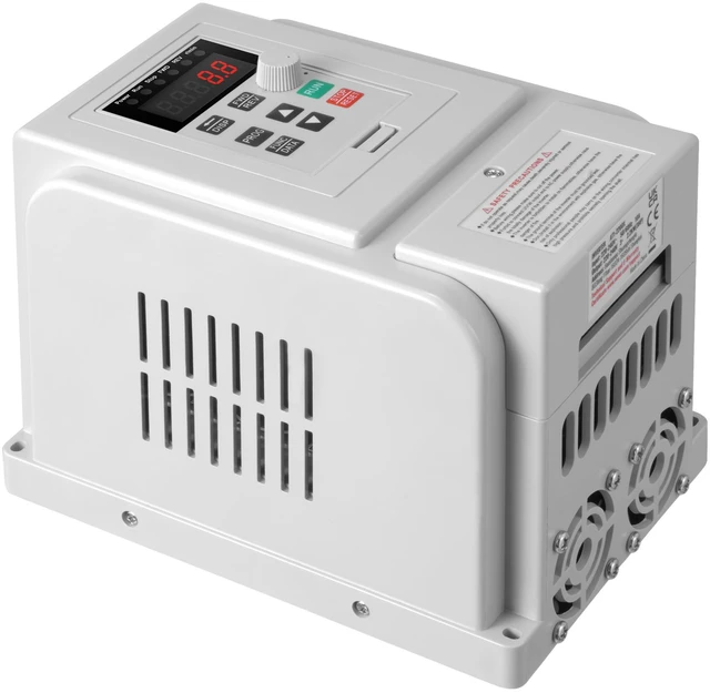 Alt view image 15 of 15 - VEVOR VFD 2.2KW 10A 3HP Variable Frequency Drive for 3-Phase Motor Speed Control