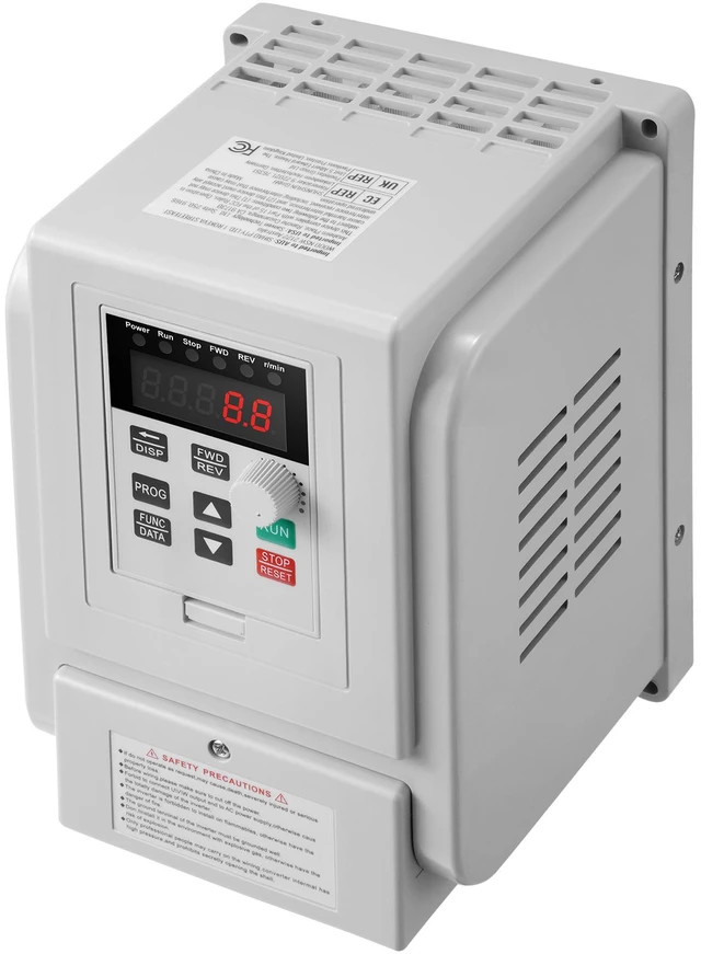 Alt view image 8 of 8 - VFD 5HP 4KW 18A, 1 Phase 220V-240V Input to 3 Phase 220V-240V Output Variable Frequency Drive, 0-400Hz VFD for AC Motor Speed Control