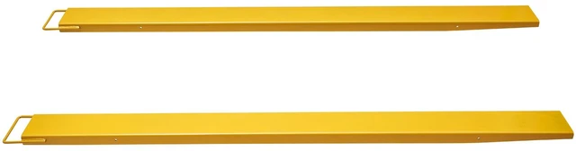 Alt view image 8 of 8 - Pallet Fork Extensions, 96" Length 4.5" Width, Heavy Duty Carbon Steel Fork Extensions for Forklifts, 1 Pair Forklift Extensions, Industrial Forklift Fork Attachments for Forklift Truck, Yellow