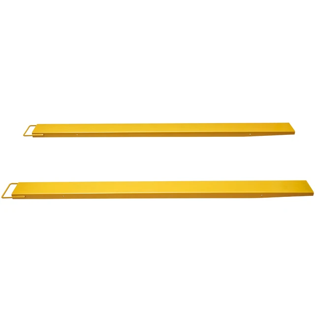 Alt view image 8 of 8 - Pallet Fork Extensions, 96" Length 5.5" Width, Heavy Duty Carbon Steel Fork Extensions for Forklifts, 1 Pair Forklift Extensions, Industrial Forklift Fork Attachments for Forklift Truck, Yellow