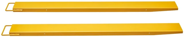 Alt view image 15 of 15 - Pallet Fork Extensions, 72" Length 4.5" Width, Heavy Duty Carbon Steel Fork Extensions for Forklifts, 1 Pair Forklift Extensions, Industrial Forklift Fork Attachments for Forklift Truck, Yellow
